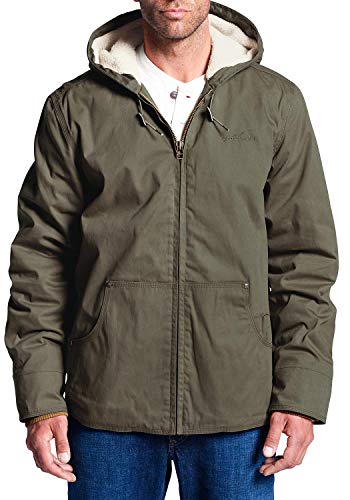Eddie Bauer Herren Casual Jacke Langjacke Uni Grün M aus Polyester