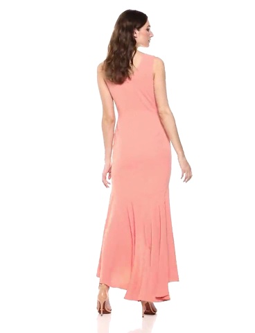 Amazon.com: Dress the Population Women's Demi Plunging Hi-Lo Sleeveless  Stretch Gown Dress Dress, Guava, XS : Clothing, Shoes & Jewelry