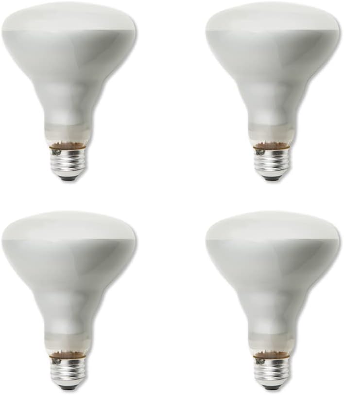lumenivo Replacement for Sylvania Lighting BR30 65 Watt Flood Light Bulbs Indoor Frosted BR30 65W Indoor Flood Light with E26 Medium Screw Base - Soft White - 120V - 4 Pack