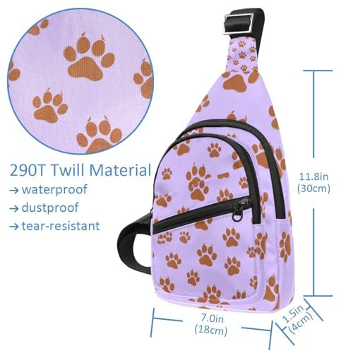 Sac à dos à bandoulière violet avec sangle réglable ergonomique