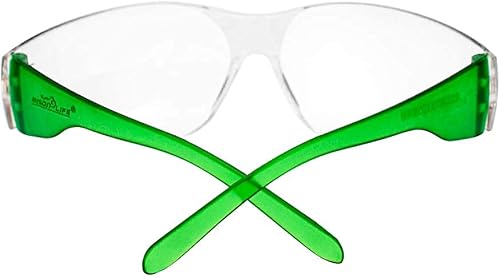 Miniatura 10 de SAFE HANDLER BISON LIFE - Lentes de seguridad con patillas de color transparente  Talla única, para adultos, jóvenes, patillas de color de lente de