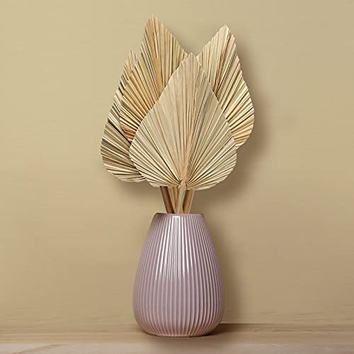 Lanadat Dried Palm Leaves Dried Palm Fans Bohemian Dried Palm Spears Artificial Plants Palm Leaves Tropical Palm Leaves Decoration For Wedding Home Office (Natural Color,4 Pieces) #TOP1