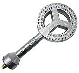 Direct Store DB109 High Pressure Cast-Iron Propane Burner HeadReplacement for Round Bayou Classic Cooker Frames, include Brass Fitting Orifice