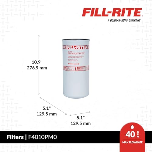 Image of Fill-Rite F4010PM0 1 inch - 16 UNF 40 GPM (151 LPM) 10 Micron Particulate Spin-On Fuel Filter