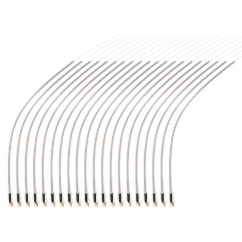 Tiiyee 20Pcs 2.4G Aircraft Receiver Antenna, 150 mm IPEX Interface ABS Antenna Durable And Reliable Aerial RC Hobby Model Car Boats Spare Parts Pipe Tube For RC Aircraft Replacement Accessories