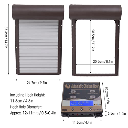 Porte de poulailler automatique programmable anti prédateur - 5