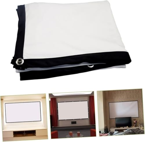 Pantalla para proyector 100 pulgadas blanca antiarrugas miniatura 7