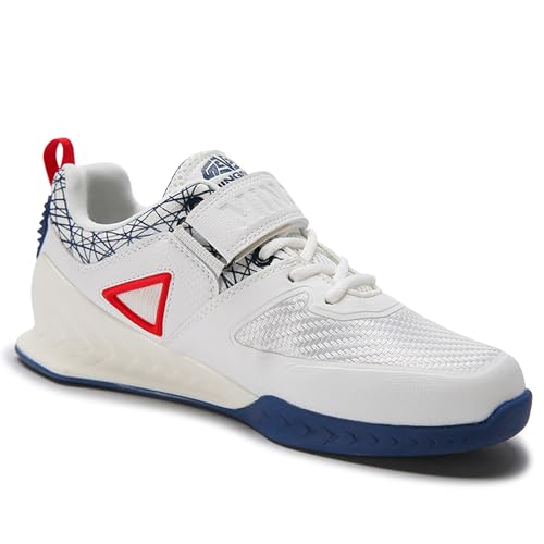 Image of Men's Weightlifting Shoes - Pro-Level Stability for Squats & Deadlifts - High-Traction Grip, Arch Support - Powerlifting & Strength Training Footwear