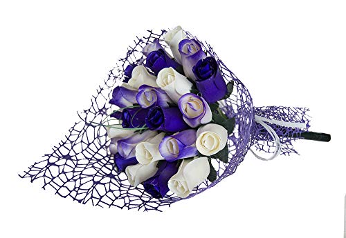 Rosas de madera | Ramo de flores Lana | Bonito regalo para cualquier ocasión (50) Cover