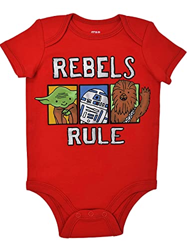 Star Wars Baby Boys 5 Pack Bodysuits Darth Vader Chewbacca Storm Trooper 6-9 Months #TOP2