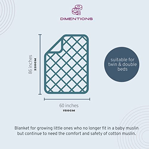 Lopalu Large Twin Size 60"X 86" (150Cmx220Cm) 4-Layer Muslin Blanket For Toddlers/Kids - Super Soft 100% Cotton Premium Material - Breathable Lightweight For All Seasons - Yellow Color Cute Deer #TOP6