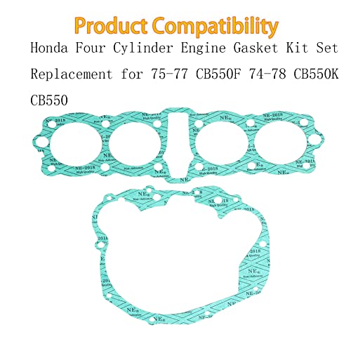 Image of WFLNHB Four Cylinder Engine Kit Set Replacement for 75-77 CB550F 74-78 CB550K CB550