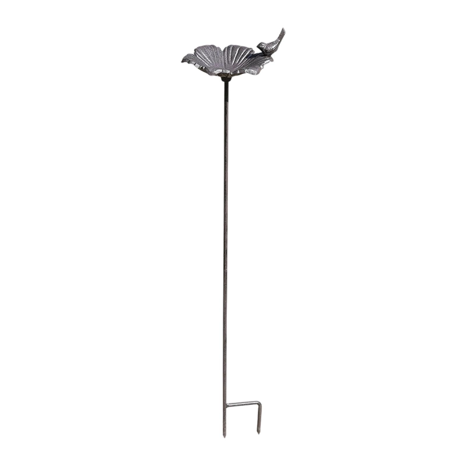 Bain d'oiseaux et mangeoire sur piquet pour animer votre balcon ou votre parc