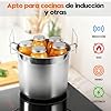HOMKULA Marmite à Conserves en Acier Inoxydable avec Grille et Couvercle – Grand Stérilisateur pour Bocaux – Kit Complet pour Débuter les Conserves Maison (Noir, 19 L)
