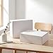 HORLIMER 12x9x4 Shipping Boxes Set of 25, White Corrugated Cardboard Mailer Box for Packing Small Business