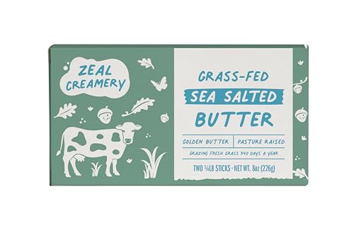 Zeal Creamery Salted Grassfed Butter, 8 OZ