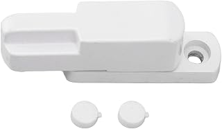 Window Locks, Window Latch Sash Lock Aluminum Alloy Anti Theft T Type Universal Child Proof Safety Lock for Home Security(White)