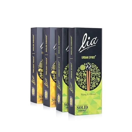 Cycle Pure Lia Bambooless Dhoop Sticks for Pooja, 6" Inch, 200 Incense Sticks with Free Dhoop Holder | Batti for Daily Rituals & Meditation | Twilight Touch (2 Pack) & Urban Spirit (2 Pack)
