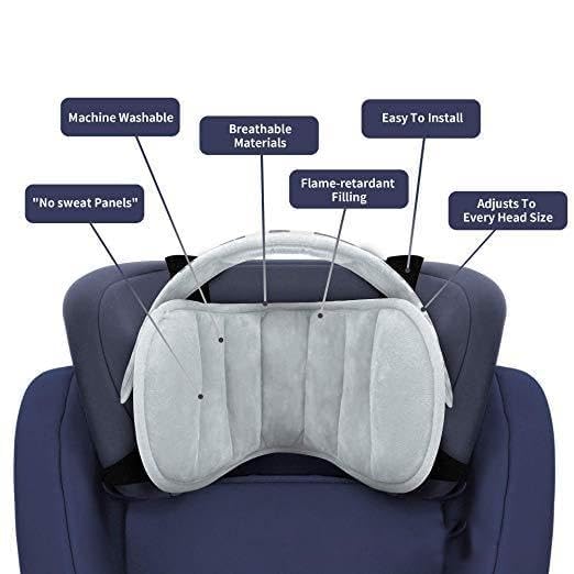 Soporte Ajustable para Cabeza en Silla de Auto para Bebés miniatura 5