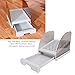 banapoy Cat Ramp for Litter Box, Adjustable Height Cat Ramp Elevated Litter Step Stool with Drawer and Baffles, Anti Tracking, Easy to Clean, for Small Elderly (Grey)