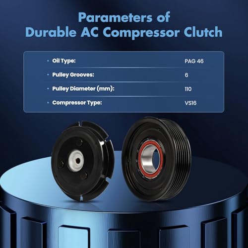 Image of ECCPP AC Compressor Clutch Kit for Hyundai Azera V6 3.3L 2012-2017