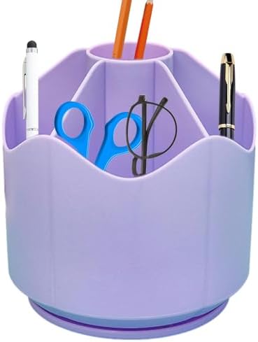 Dönen Kalemlik - Dönen Kalem Kalem Düzenleyici | Masaüstü Depolama Kırtasiye Malzemeleri, Fırçalar, Ev ve Okul Masası için Masaüstü Düzenleyici - Görsel 1