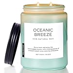 M&SENSE Candle Oceanic Breeze Scented, 19.4oz 110 Hour Long Lasting 2 Wick Pineapple & Mango Scent Natural Soy Candles for Home Scented for Stress Relief & Women/Men