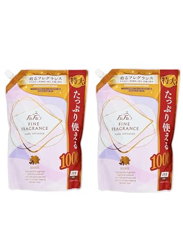《販路限定》ファーファ ファインフレグランス ソワレ 気品あふれるエレガントローズの香り 柔軟剤 (詰め替え2個)