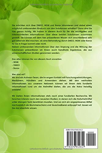 MSM, DMSO und Borax für Einsteiger: Verwandt und doch verschieden. Anwendung, Wirkung, Nebenwirkung, Kritik, Einnahme, Studien und wo kaufen