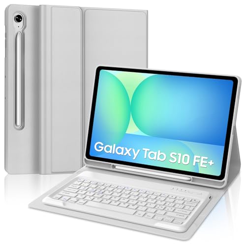 Angoli di Visione Multipli: Questa custodia con tastiera per Samsung Galaxy Tab S10 FE Plus 13.1