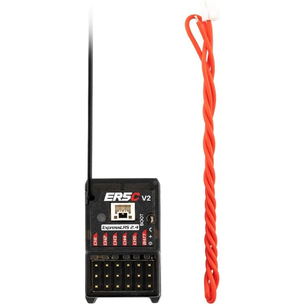 Xiangtat RadioMaster ER5C V2 ExpressLRS ELRS PWM Receiver: 2.4GHz V2.0 5Ch ExpressLRS Receiver Nano Module for RC Cars Boats Surface Marine RC Applications