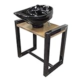 Caratteristiche: lavello: in ceramica di alta qualità, di colore bianco nella configurazione di base, di profondità media. Idraulica: rubinetto, doccia con tubo, scarico Telaio base: profilo metallico, rivestito con vernice protettiva. Tavolo: legno. Il lavatesta City può essere ideale in barbieri, saloni di parrucchiere maschili. Disponibile in quattro opzioni di colore per i sottobicchieri: bianco o nero medio o profondo.