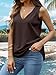 Phophila Shirts for Women Trendy Dressy Casual Loose Fit Tank Tops Ladies Cute 2026 Summer Fashion Resort Wear Outfits Chocolate Brown S