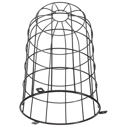 Uonlytech Cubierta Protectora de Lámpara Colgante de Hierro Resistente Pantalla Metálica de Alambre Vintage para Bombilla Estructura DIY para Iluminación de Interior y Exterior