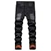 Men's Slim-fit Stretch Denim Jeans Featuring a Ripped Stretch Regular Pants. Suitable for Fashion outings, Business Negotiations, Holiday Parties, and Outdoor Trips. Easy to Match with Various Tops.