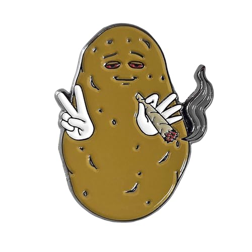 Kolorspun Baked Potato Pun Enamel Lapel Pin