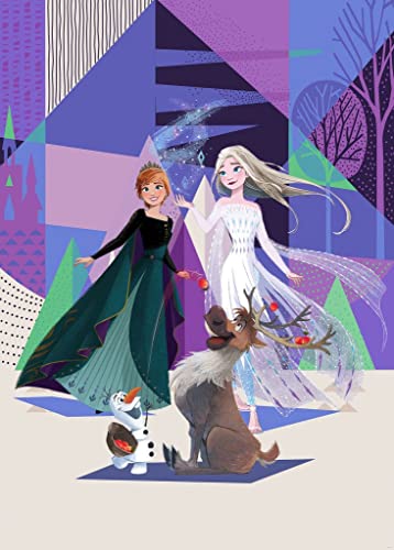 Komar Disney IADX4-059 Non-Woven Photo Wallpaper Frozen Abstract Arendelle Dimensions: 200 x 280 cm (Width x Height) - Image 3