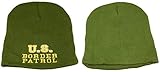 Olive Green United States US Border Patrol Embroidered Winter Beanie Sock Cap HAT
