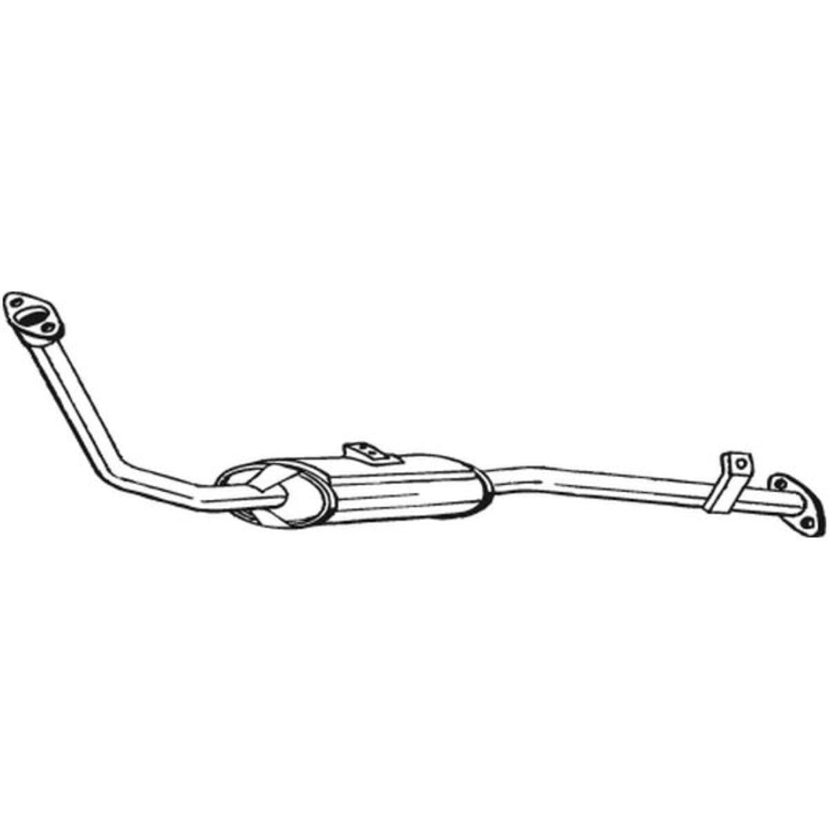 BOSAL Silencieux avant 278-041 | Compatible avec: SUZUKI SAMURAI Geländewagen geschlossen, SJ413