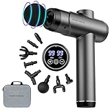KOSCHEAL Pistola de Massagem, Massageador Muscular Profissional, 99 Velocidades e 8 Cabeçais, Alívio de Dor nas Costas, Pescoço e Ombros