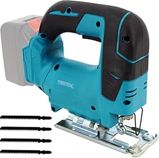 Cordless Jigsaw, 18V Electric Jigsaw Tool Compatible with Makitas 18V LXT Lithium-Ion, with Angled Cut ± 45, 26mm Stroke Length, 5PCS Blade, for Wooding Cutting(Body Only, Not Include Battery)