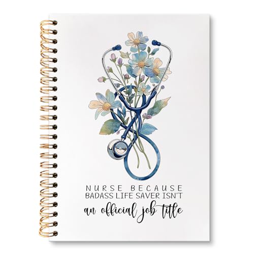 Carnet de notes pour infirmière huester à spirale 14x21 cm