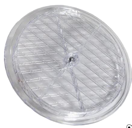 FEYZAYAPI Doğalgaz Havalandırma Cam Menfezi Şeffaf Çap 18 Cm