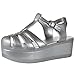 Womens Platform Sandals Jelly Adjustable Strap Casual Comfort Shoes Clear
