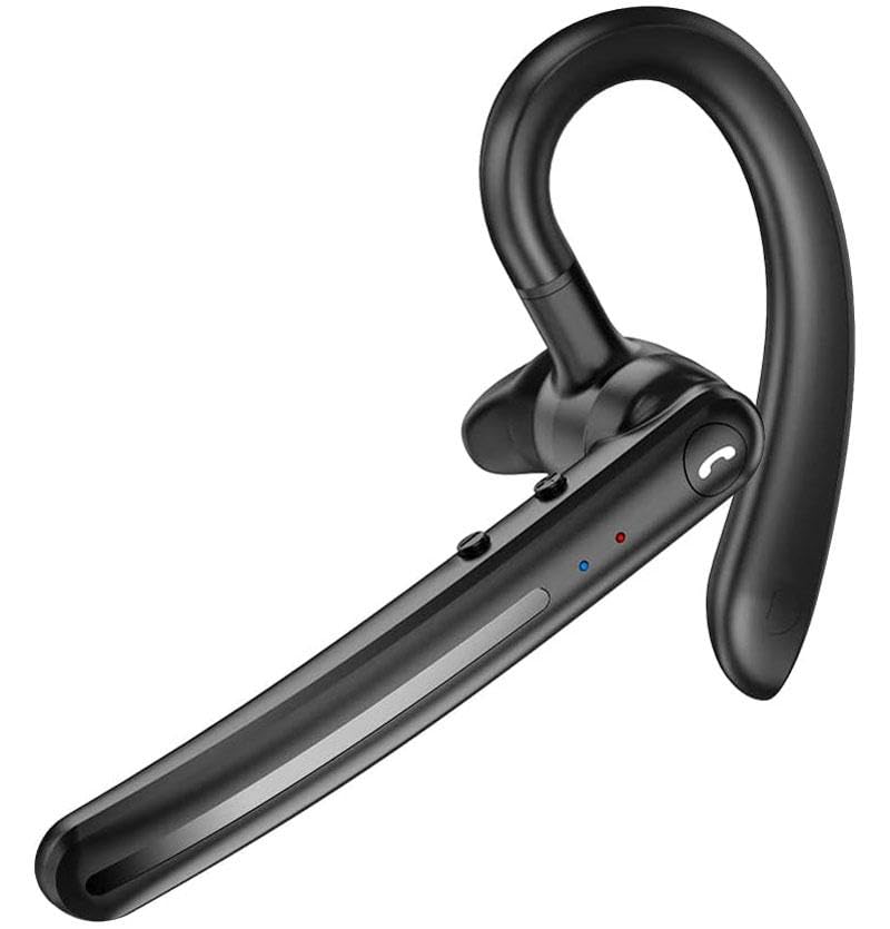 Wireless Earphone Ear-Hook Headphone Boom Mic Compatible with Samsung Galaxy A73/A72/A71 5G, Handsfree Single Headset Over The Ear Earbud