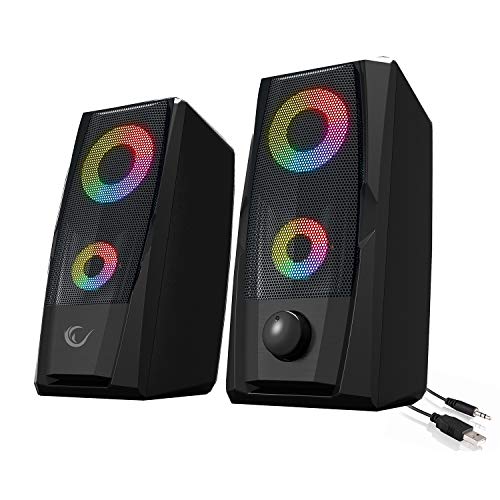 Rampage RMS-X9 2.0 RGB Beleuchtete Multimedia 5V 30dB Gaming Gaming Speaker