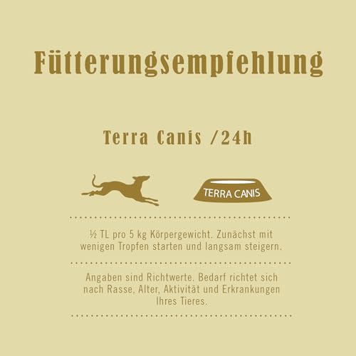 Terra Canis O'LIXIR Öle - Inner-Glow mit Distel-, & Nachtkerzenöl, 100ml | für glänzendes Fell | zur Unterstützung einer gesunden Hautbarriere | Premium Hunde-Nahrungsergänzung I Liebevoll hergestellt