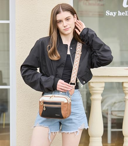 Image of Crossbody Purse for Women Small Crossbody Bags Trendy Vegan Leather with Adjustable Shoulder Straps Gift for Mother Wife Mom