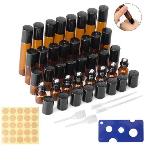 WYTNB 32 botellas de aceite esencial, 2/3/5/10 ml, botella de...