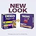 Trojan Pleasure Pack, Assorted Latex Lubricated Condoms for Men, Her Pleasure, Bareskin Studded, Ecstasy & Charged Varieties, Condom Variety Pack 36 Count